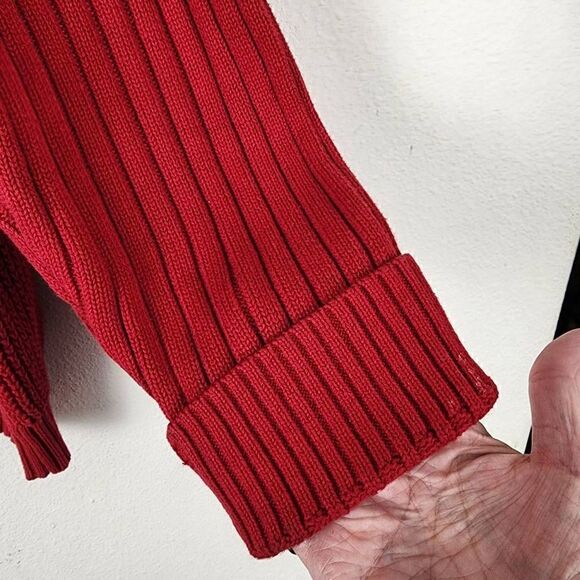 Nautica Men's Red Long Sleeve Knitted Pullover Sweater Size 2XL - Picture 5 of 11